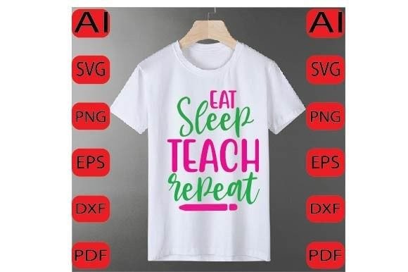 Eat Sleep Teach Repeat SVG: An Embroidery Review
