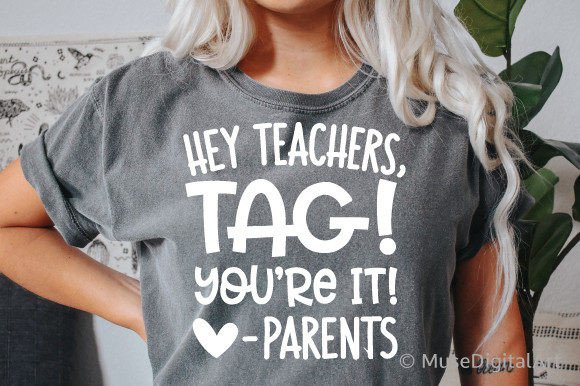 Hey Teachers Tag You're It SVG: Embroidery Review