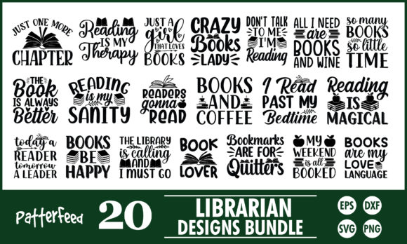 Librarian SVG Review: Stitching Book Lover Designs