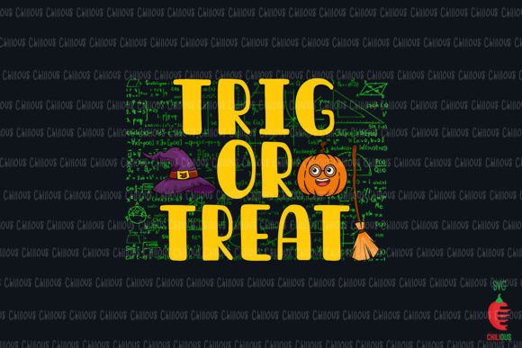 Math Teacher Trig or Treat Halloween Design Review