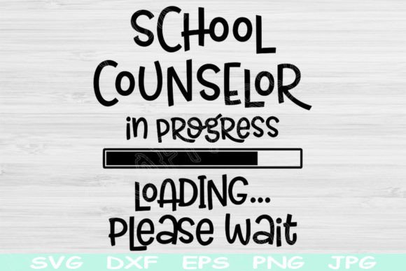 School Counselor SVG In Progress Loading Review